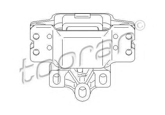 110130 TOPRAN (Germany) Подушка двигателя 110130 HANS PRIES
