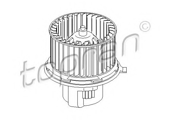 112345 TOPRAN (Germany) Вентилятор салона 112345 HANS PRIES