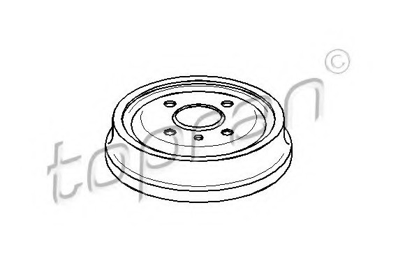 200931 TOPRAN (Germany) Барабан Гальмівний