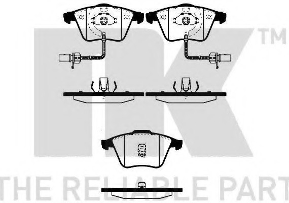 224758 NK Гальмівні дискові колодки, комплект
