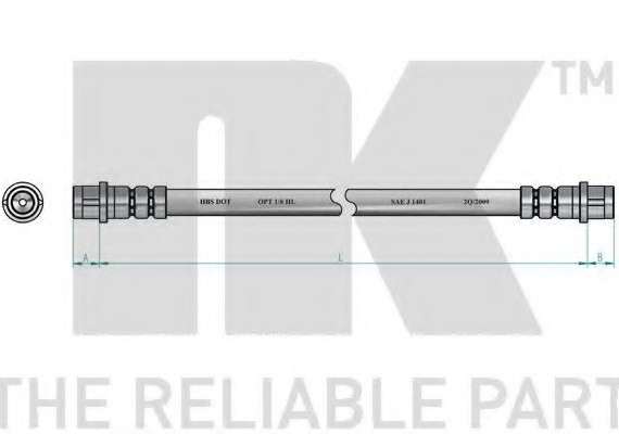 8547110 NK Гальмівний шланг