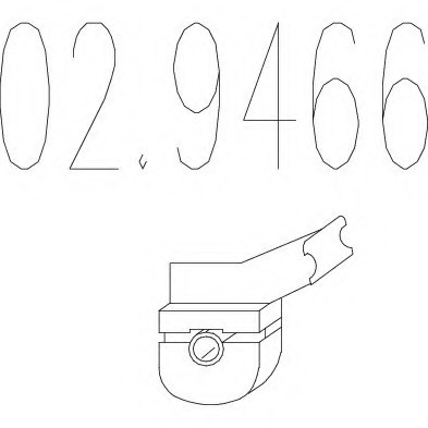 029466 MTS(Италия) Гумовий елемент крплення 029466 MTS