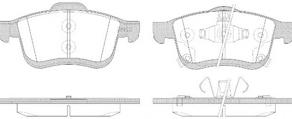 КОЛОДКИ ГАЛЬМВН ДИСКОВ 118342 REMSA