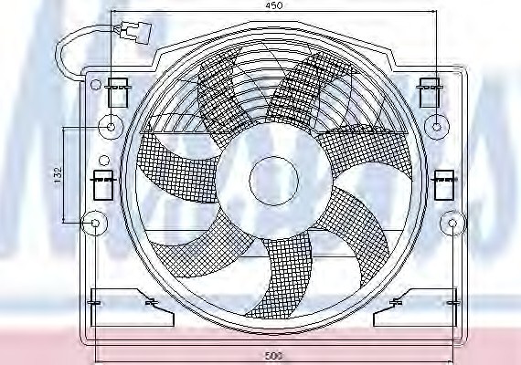 Фото вентилятор двигателя 85420 NISSENS 85420 NISSENS (Дания) 85420 NISSENS (Дания) Вентилятор двигателя 85420 NISSENS