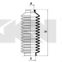 83504 SPIDAN (GKN) Пыльник рулевой рейки 83504 SPIDAN