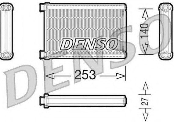 DRR05005 DENSO (Япония) Радіатор обігрівача DRR05005 DENSO