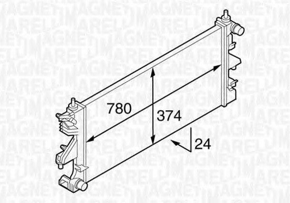 BM1271 MAGNETI MARELLI (Италия) Радиатор воды
