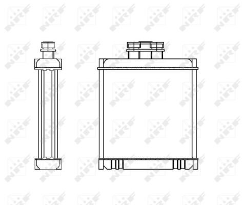 53558 NRF ТЕПЛООБМЕННИК VAG FABIA 53558 NRF