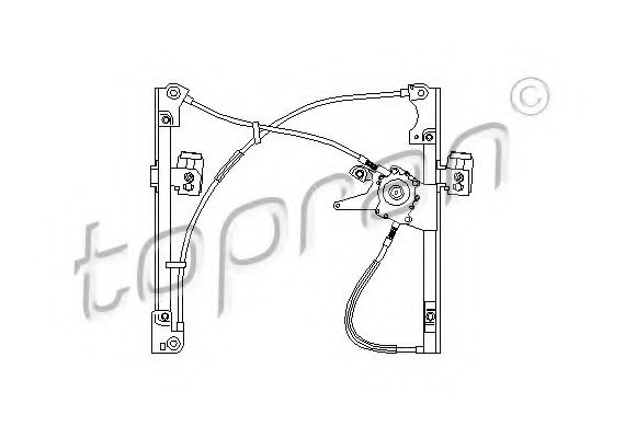 107387 TOPRAN (Germany) Склопідіймач