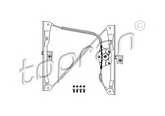 108668 TOPRAN (Germany) Стеклоподъемник 108668 HANS PRIES