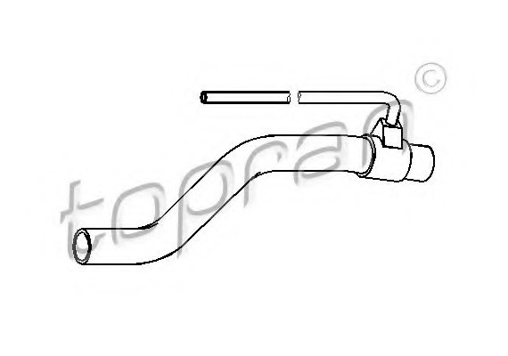 111978 TOPRAN (Germany) Шланг радиатора 111978 HANS PRIES