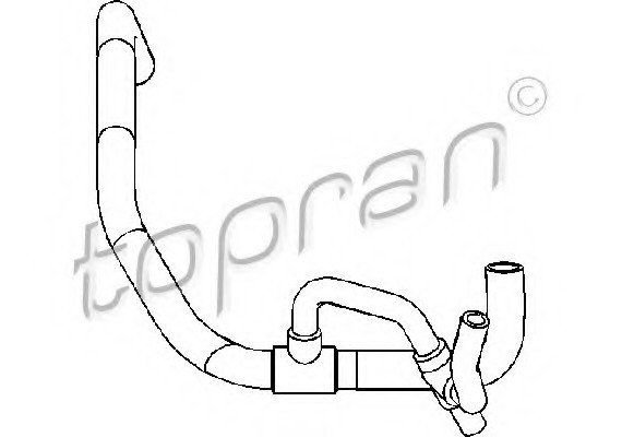 112022 TOPRAN (Germany) Шланг радіатора