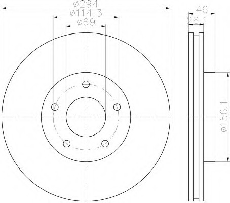 Фото тормозной диск 8DD355115911 HELLA 8DD355115911 HELLA 8DD355115911 HELLA Тормозной диск 8DD355115911 HELLA
