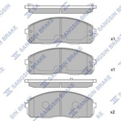 SP1174 Hi-Q (SANGSIN BRAKE) Комплект гальмівних колодок  - дискові