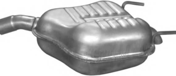 17618 POLMOstrow Глушник задн. Opel VECTRA C (2002-08) (вир-во Polmostrow)