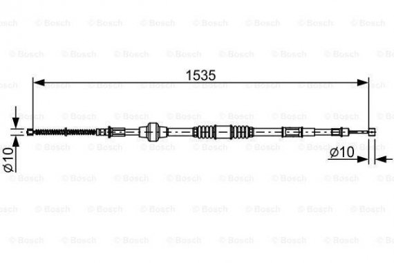 1987482533 BOSCH Трос гальма