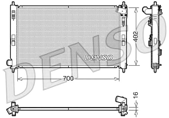 DRM45023 DENSO (Япония) Конденсер DENSO