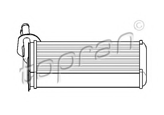 108614 TOPRAN (Germany) Радиатор печки 108614 HANS PRIES