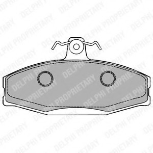 Колодки торм.пер. LP1429 DELPHI