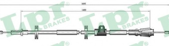 C0914B LPR ТРОС Ручного ТОРМОЗА C0914B LPR