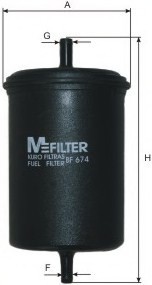 BF674 MFILTER Топливный фильтр BF674 M-FILTER