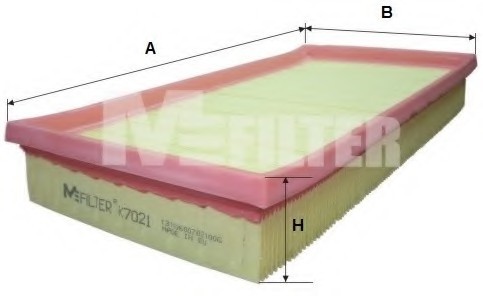 K7021 MFILTER Фільтр повітряний Golf V/Polo/Touran 1.4/1.6FSI