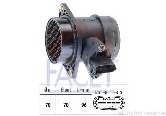 101031 FACET Расходомер воздуха 101031 FACET