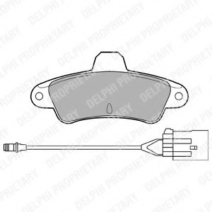 LP853 DELPHI Колодки тормозные LP853 DELPHI