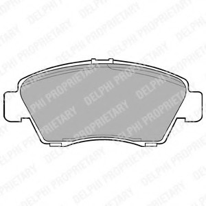 LP809 DELPHI КОЛОДКИ ТОРМ.ПЕР. LP809 DELPHI