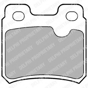 LP586 DELPHI КОЛОДКИ ТОРМ.ЗАД. LP586 DELPHI