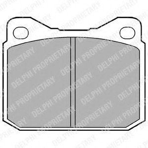 LP117 DELPHI КОЛОДКИ ТОРМ.ПЕР. LP117 DELPHI