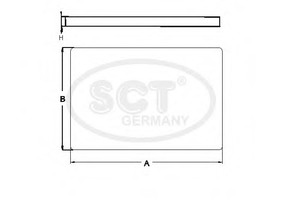 SA1106 SCT Фильтр салонный vag SA1106 SCT