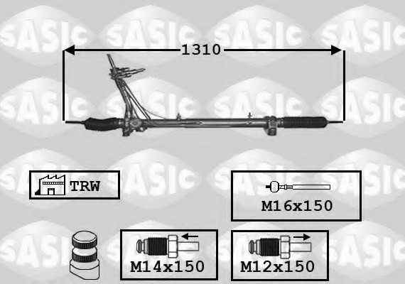 7170025 SASIC Рулевой механизм 7170025 SASIC