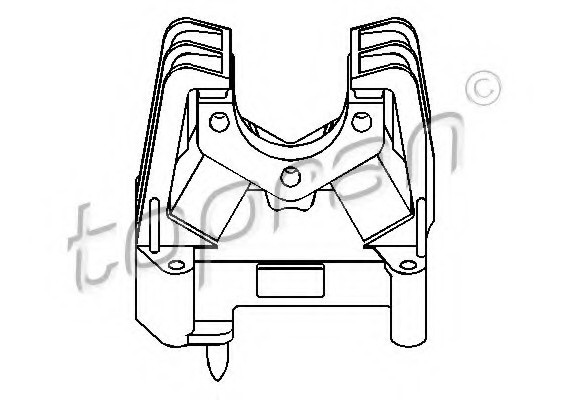 205136 TOPRAN (Germany) Подушка двигателя задняя левая