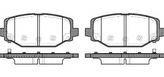 КОЛОДКИ ТОРМ.ЗАД. 148304 REMSA