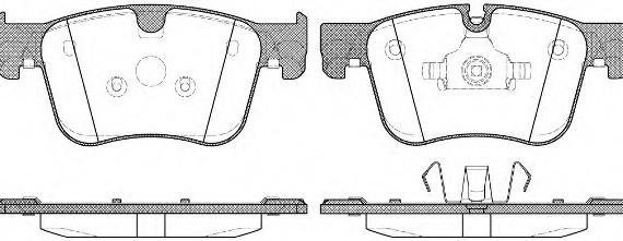 Колодки торм.пер. 156000 REMSA