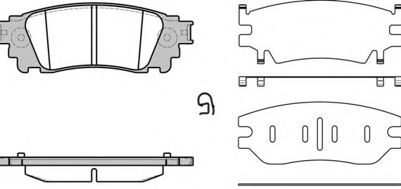 Колодки торм.зад. 163600 REMSA