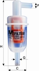 DF11 MFILTER Топливный фильтр DF11 M-FILTER
