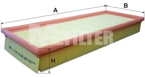 K438 MFILTER Воздушный фильтр K438 M-FILTER