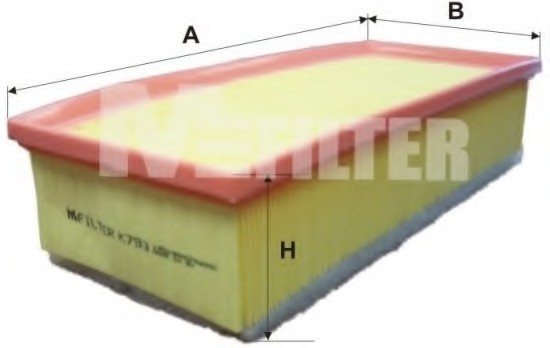 K793 MFILTER Воздушный фильтр K793 M-FILTER