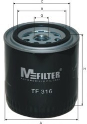 TF316 MFILTER Масляный фильтр TF316 M-FILTER