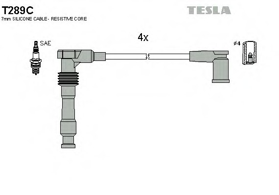 T289C TESLA (Чехия) ПРОВОДА Зажигания T289C TESLA