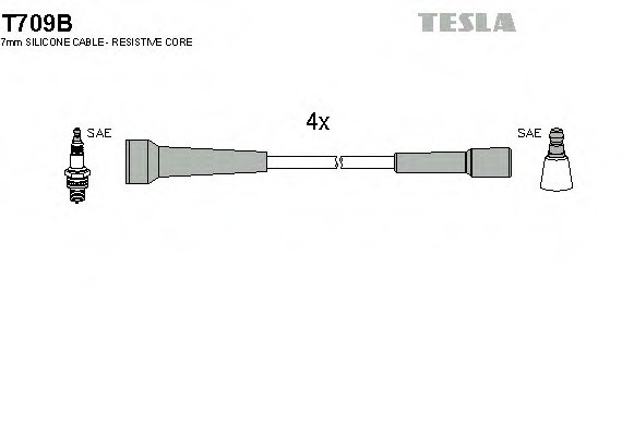 T709B TESLA (Чехия) ПРОВОДУ ЗАПАЛУВАННЯ T709B TESLA