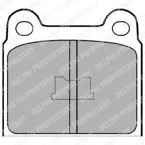 LP76 DELPHI КОЛОДКИ ТОРМ.ПЕР. LP76 DELPHI