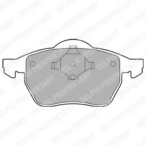 LP978 DELPHI КОЛОДКИ ПЕРЕДНИЕ LP978 DELPHI