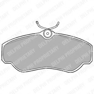 Колодки передние LP913 DELPHI