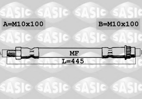 6600031 SASIC Тормозной шланг 6600031 SASIC