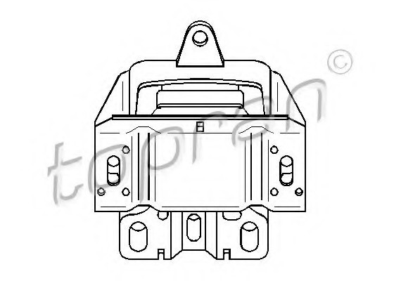 107972 TOPRAN (Germany) Подушка кпп 107972 HANS PRIES