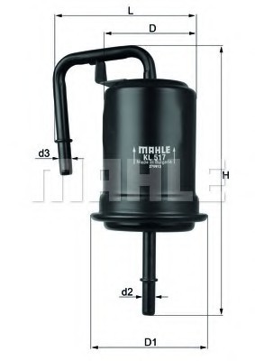 KL517 KNECHT Фільтр паливний KL517 KNECHT