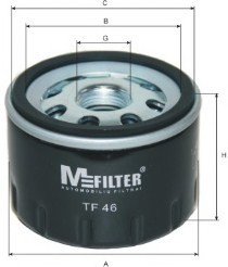 TF46 MFILTER Масляный фильтр TF46 M-FILTER